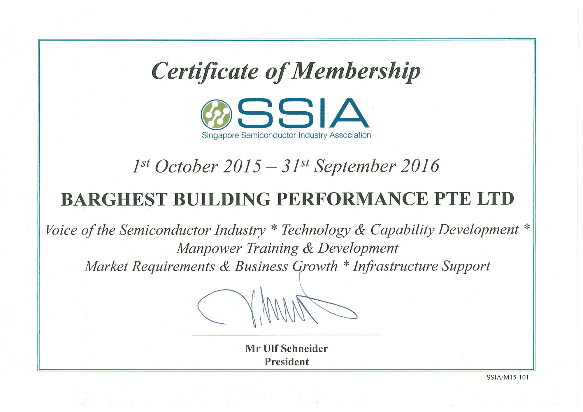 SSIA membership